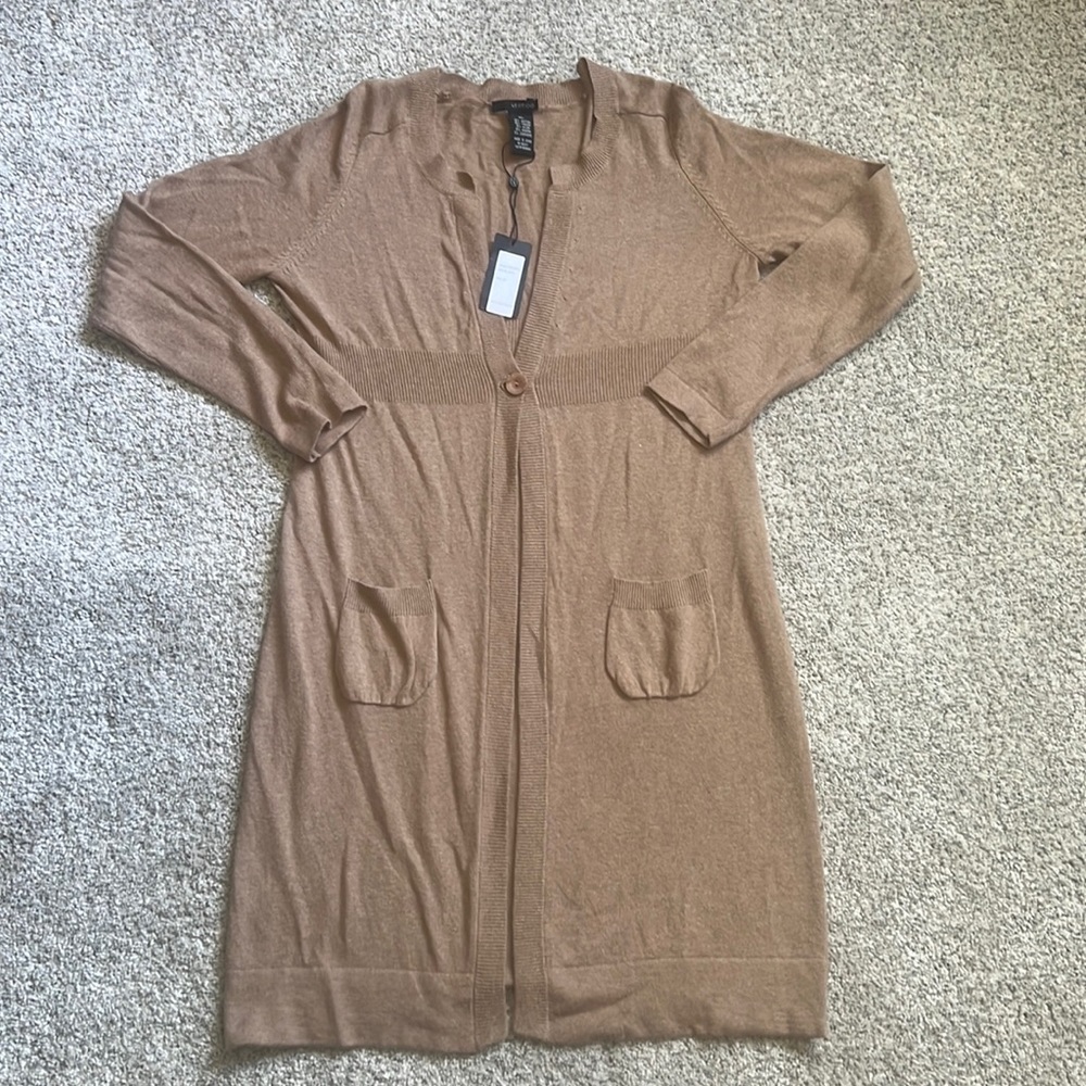 Vertigo Camel color cardigan/NWT